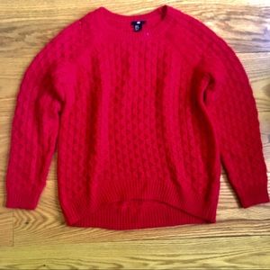 Red H&M sweater